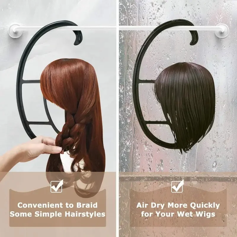 Hanging Wig Holder Portable Wig Holder Suitable for Multiple Wigs And Hats Essential for Wig Shapes Styling Tools