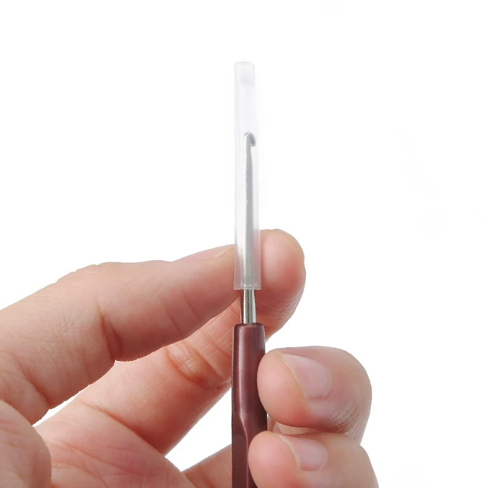 1PCS/4PCS- 0.5"0.6"0.7"0.8mm Micro Hook Needles Crochet Hook For Wig Making Crochet Locks Braids Weaving Needle Tools