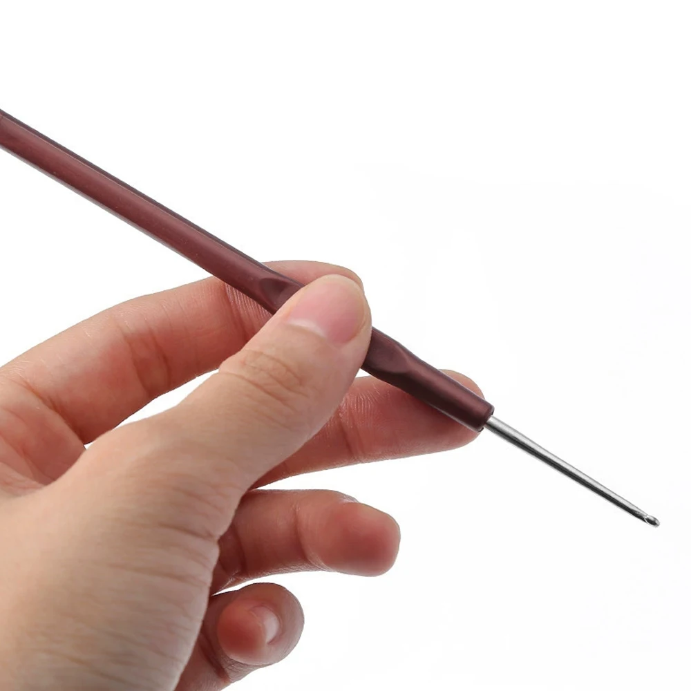 1PCS/4PCS- 0.5"0.6"0.7"0.8mm Micro Hook Needles Crochet Hook For Wig Making Crochet Locks Braids Weaving Needle Tools