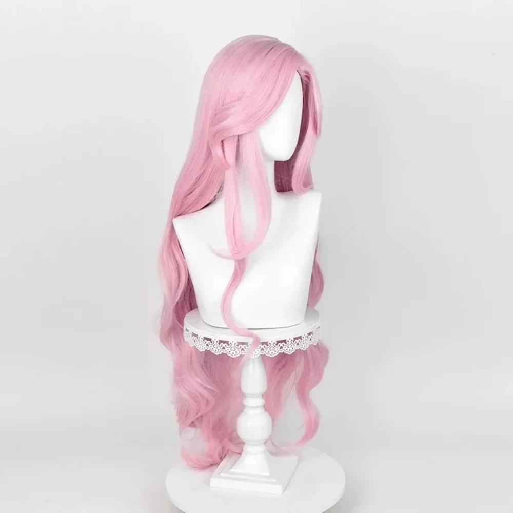 Long Pink Wavy Heat Resistant Synthetic Hair Halloween Party Fluttershee costumes 100cm Anime Pony Fluttershy Cosplay Wig