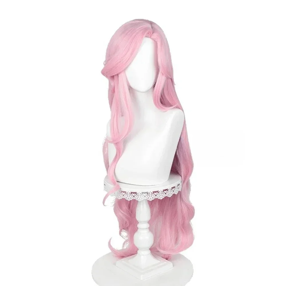 Long Pink Wavy Heat Resistant Synthetic Hair Halloween Party Fluttershee costumes 100cm Anime Pony Fluttershy Cosplay Wig