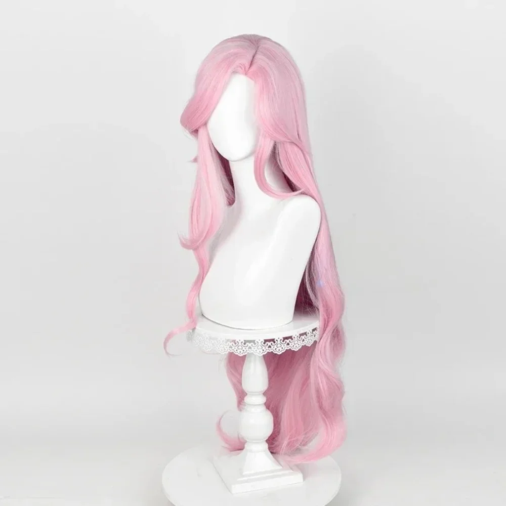 Long Pink Wavy Heat Resistant Synthetic Hair Halloween Party Fluttershee costumes 100cm Anime Pony Fluttershy Cosplay Wig
