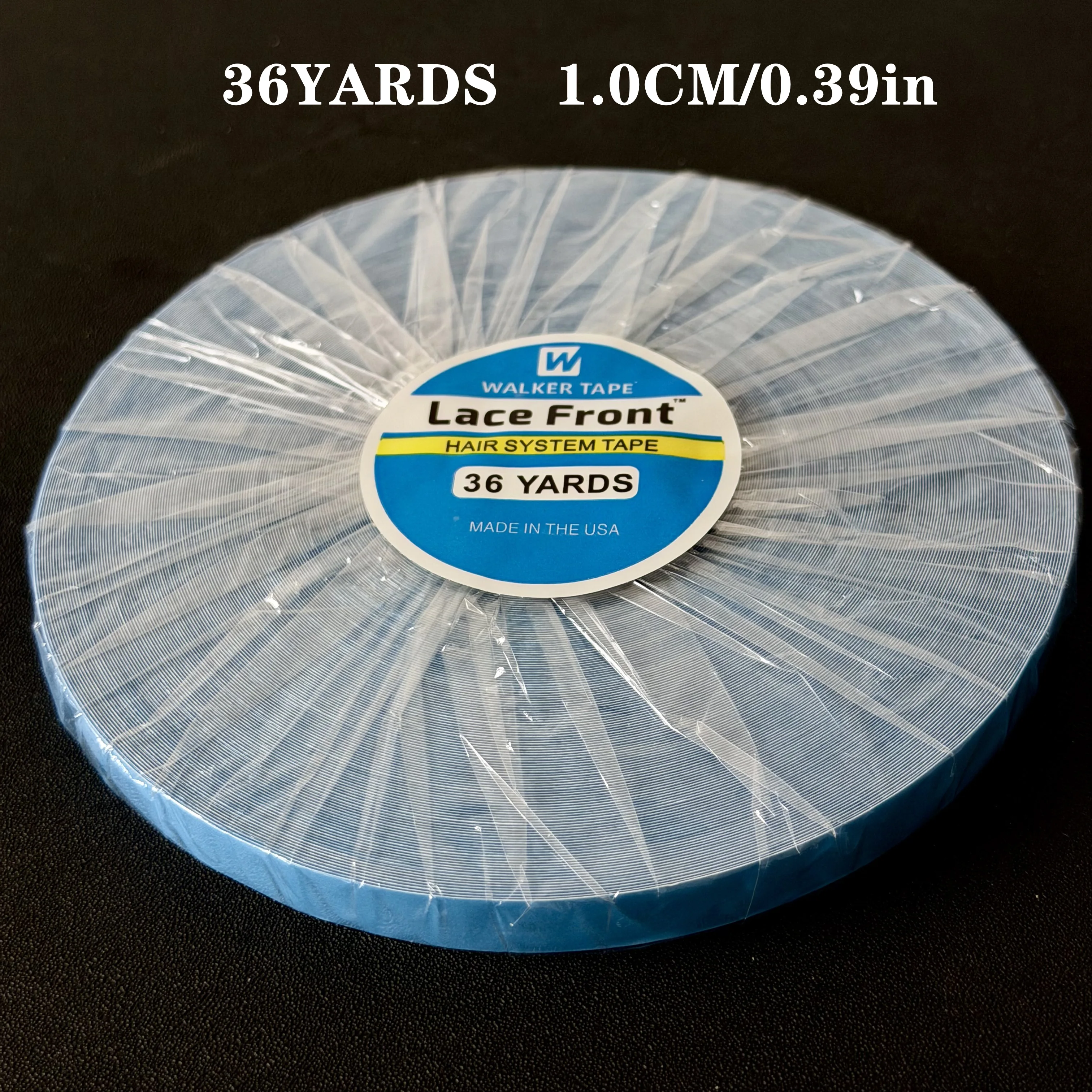 36Yards Hair System Tape Double Side Walker Tape 0.8CM Blue Lace Front Wig Tape For Toupee Sweatproof Ultra Hold Wig Tape 2.54CM