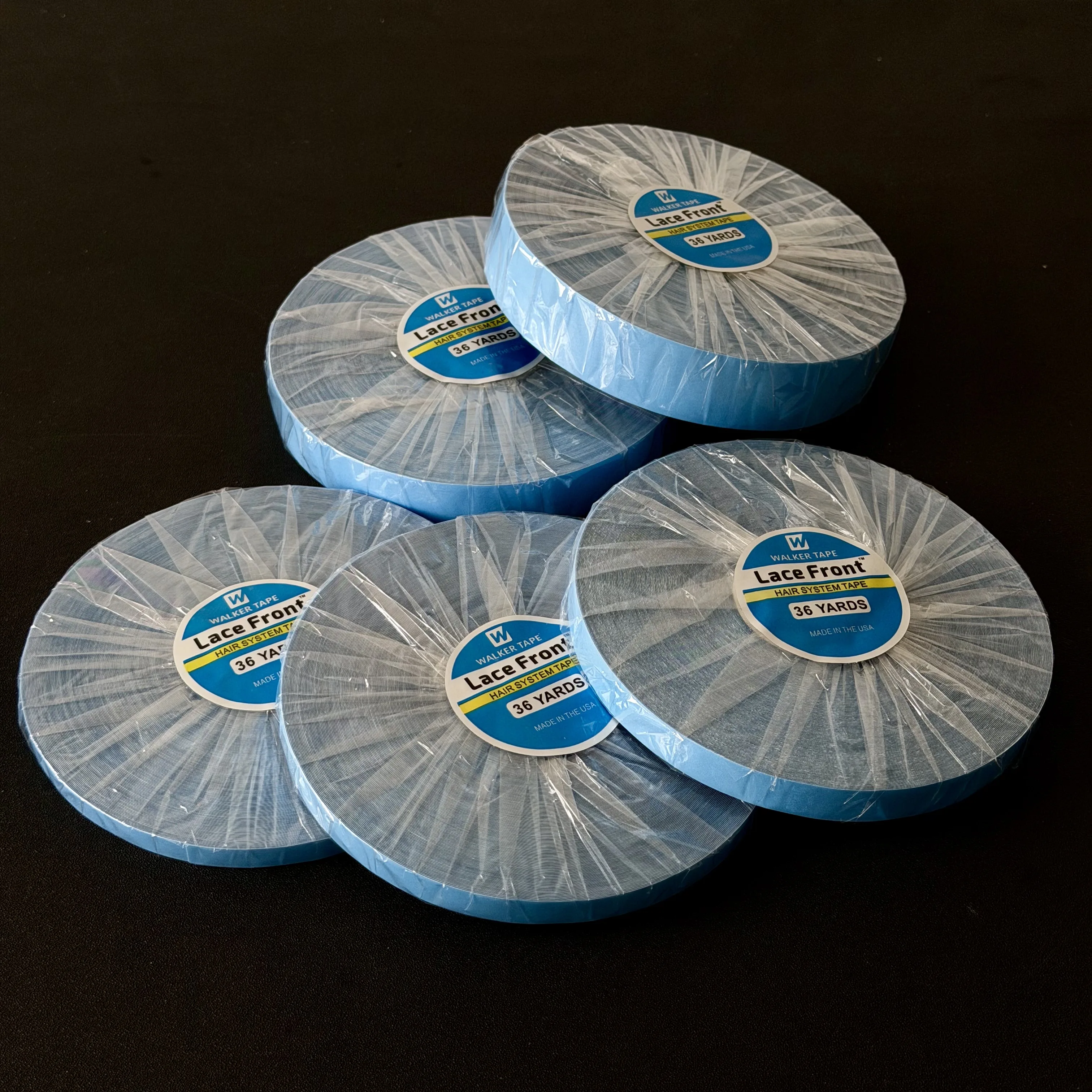 36Yards Hair System Tape Double Side Walker Tape 0.8CM Blue Lace Front Wig Tape For Toupee Sweatproof Ultra Hold Wig Tape 2.54CM