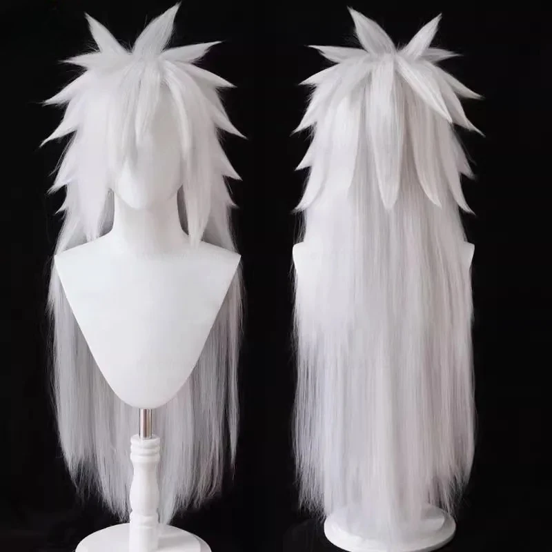 Uchiha Madara Cosplay Wigs Long Heat Resistant Synthetic Hair Game Anime Wigs