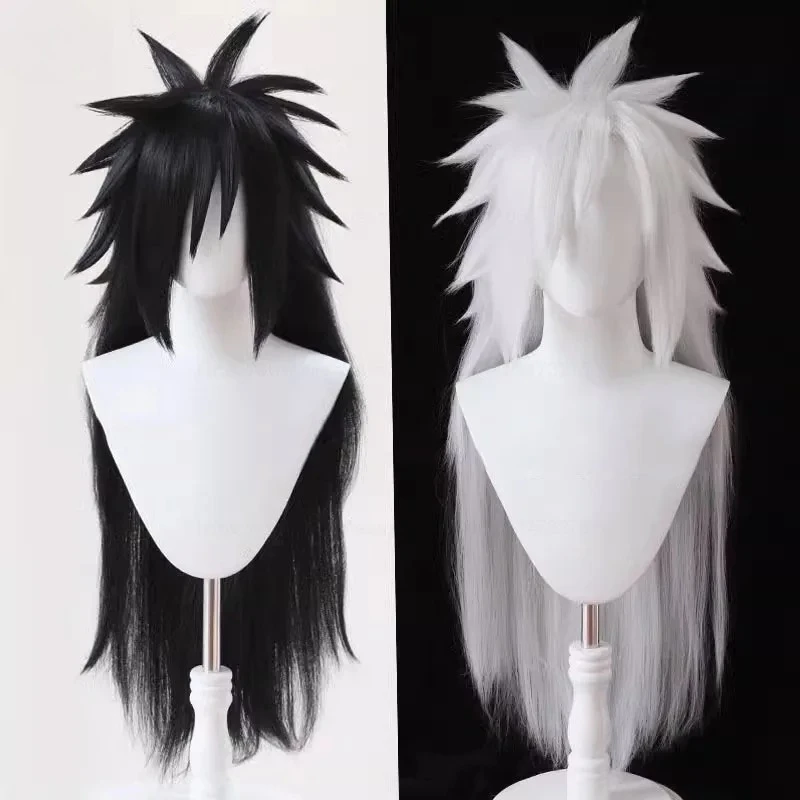 Uchiha Madara Cosplay Wigs Long Heat Resistant Synthetic Hair Game Anime Wigs
