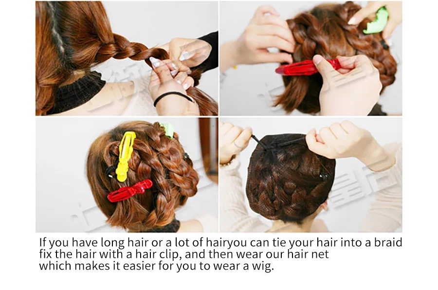 7JHHWIGS Long Wavy Synthetic Black Wigs For Women With Fringe Fashion Heat Resistant Mid-Length Daily Straight Light Brown Hair
