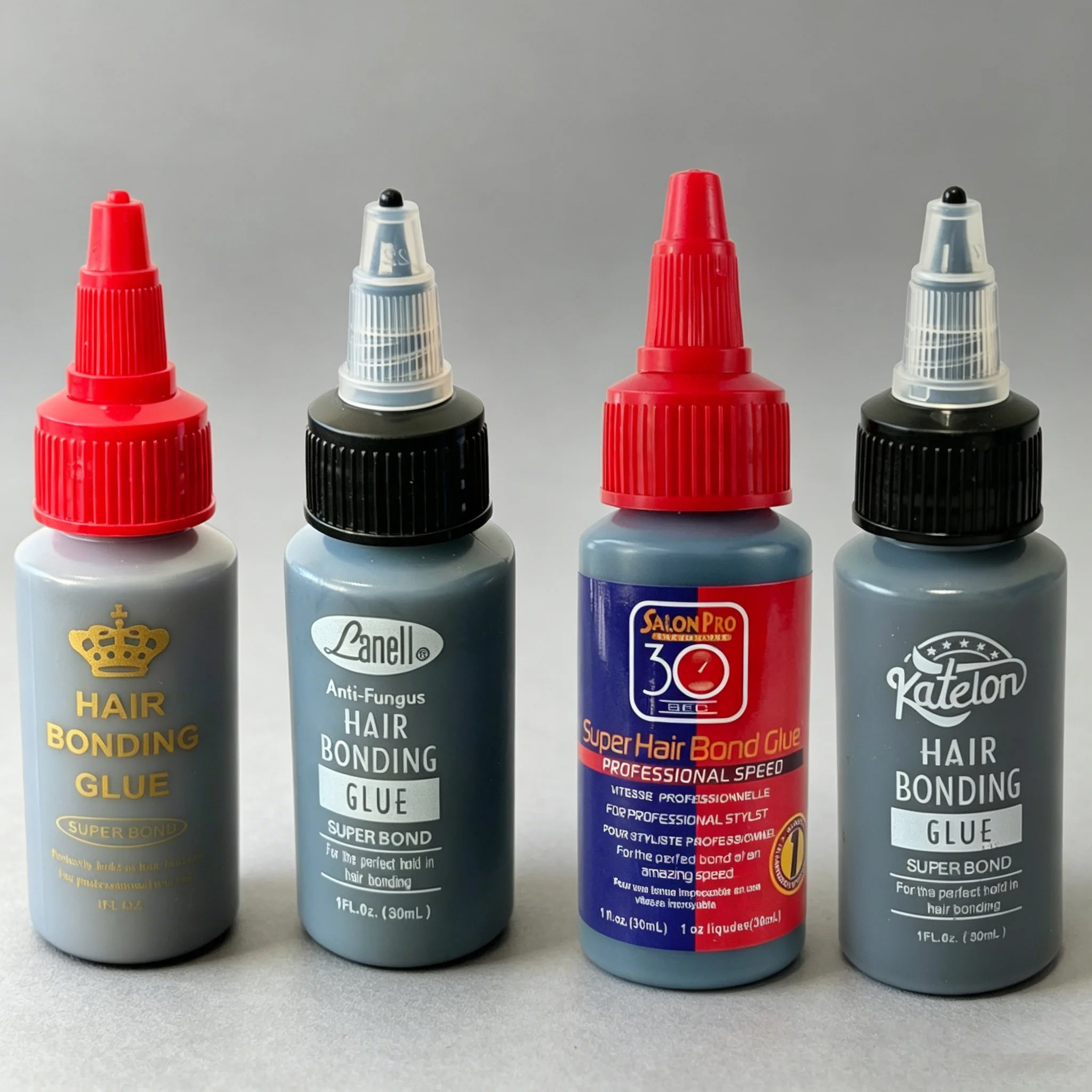 1PCS/2PCS/3PCS 4 Styles 30ml Hair Bonding Glue Set Super Bond Strong Hold Wig Glue for Lace Wig Toupee
