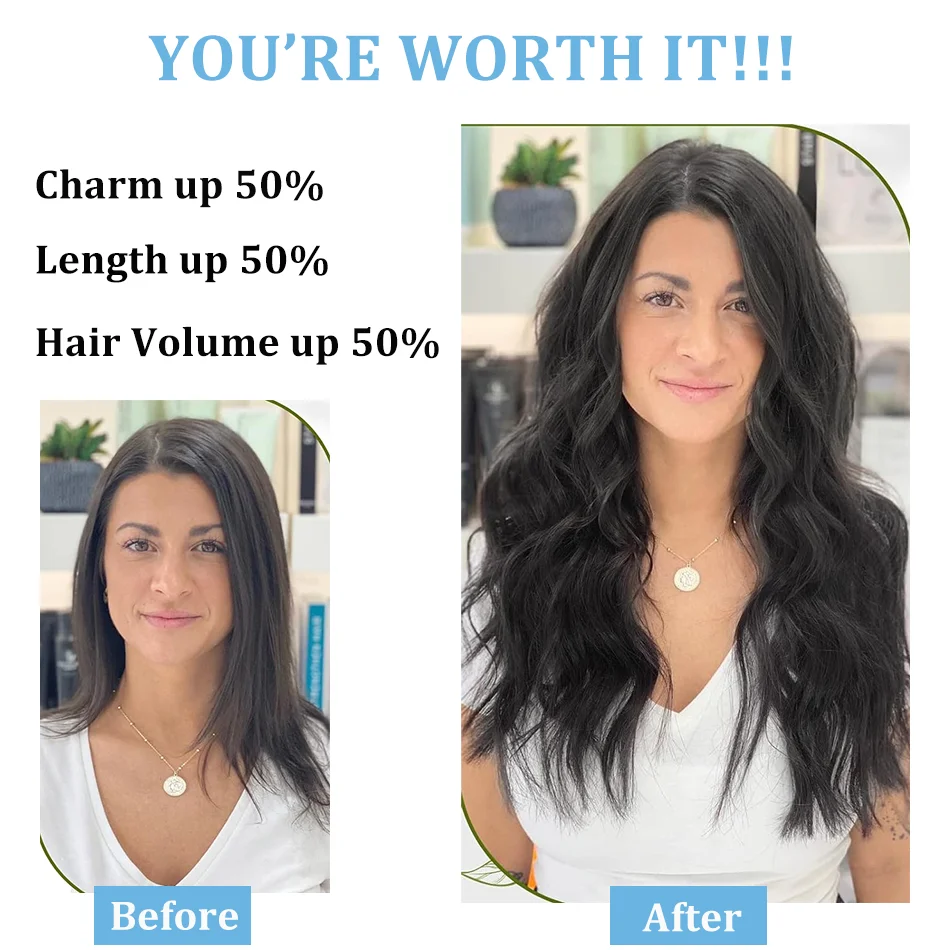 Silky Straight Clip In Hair Extensions Full Head For Women 120G Per Pack Brazilian Remy Human Hair 8 pcs Extensions 18 Clips