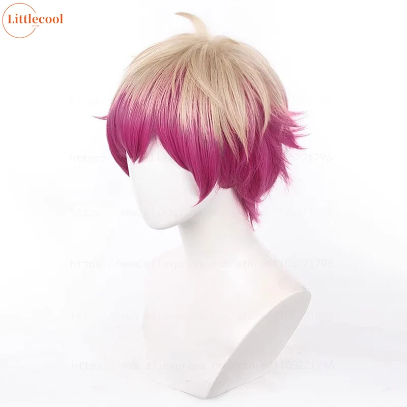 High Quality Alexis Ness Cosplay Wig BLUE LOCK The Magician Cosplay Magenta Heat Resistant Synthetic Hair Anime Wigs + Wig Cap