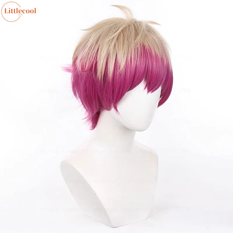 High Quality Alexis Ness Cosplay Wig BLUE LOCK The Magician Cosplay Magenta Heat Resistant Synthetic Hair Anime Wigs + Wig Cap