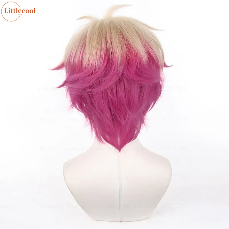 High Quality Alexis Ness Cosplay Wig BLUE LOCK The Magician Cosplay Magenta Heat Resistant Synthetic Hair Anime Wigs + Wig Cap