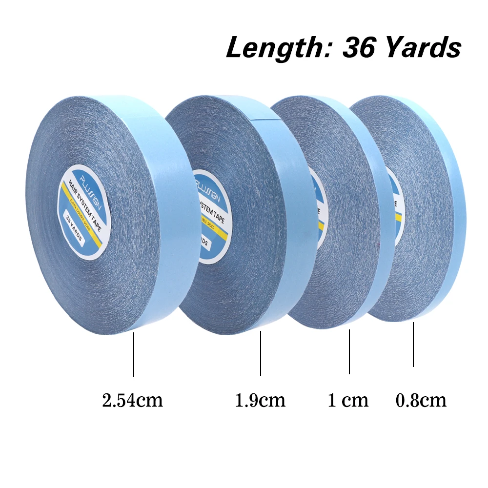 36 Yards/Roll Hair System Tape For Hair Extensions No Shine Bonding Double-Sided Lace Front Wig Tape Adhesive Replace Tape