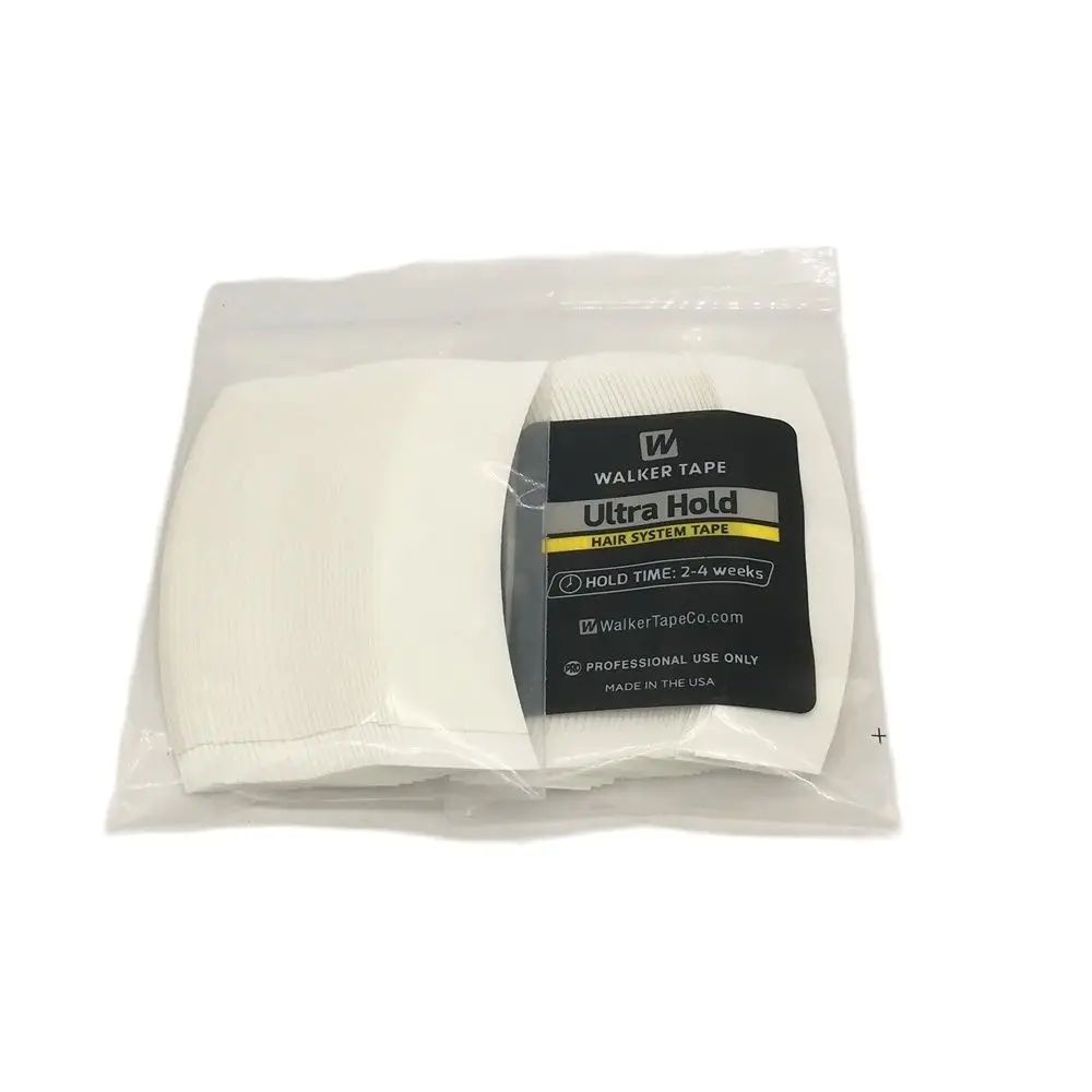 36 pcs 7.6 cm * 2.2 cm White Ultra Hold Tape Lace Front Tape Arc Double Sided Tape for Toupee Wig Adhesive