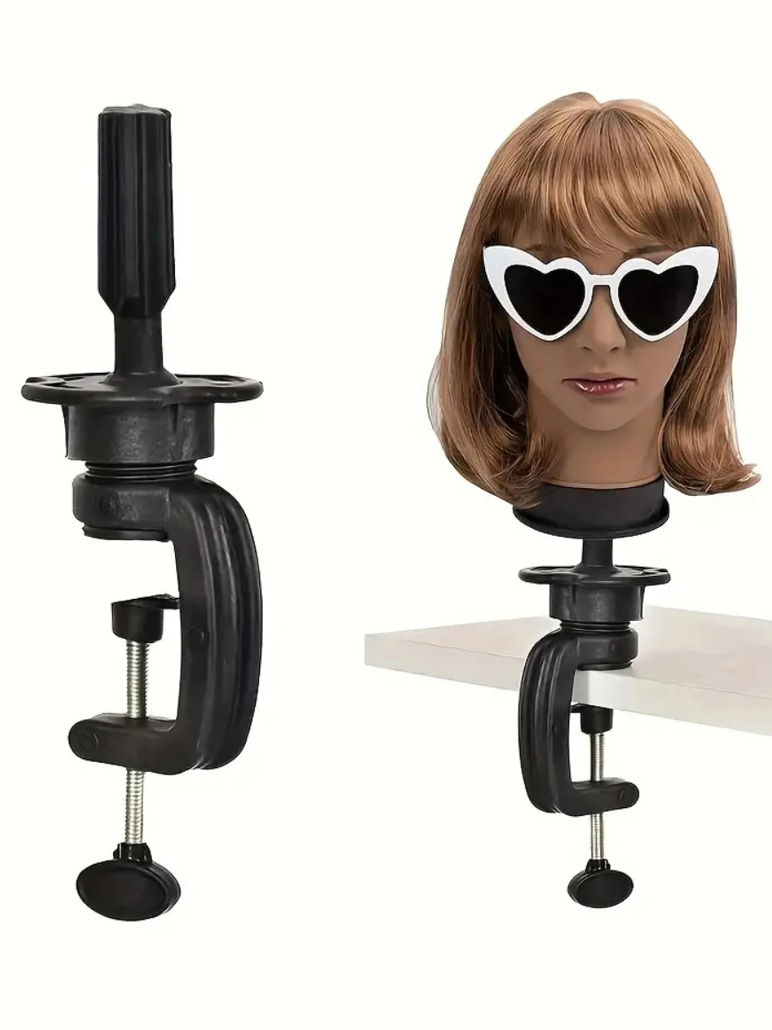 2025 Wig Head Stand Clamp Professional Cosmetology Wig Holder Clamp For Mannequin Manikin Training