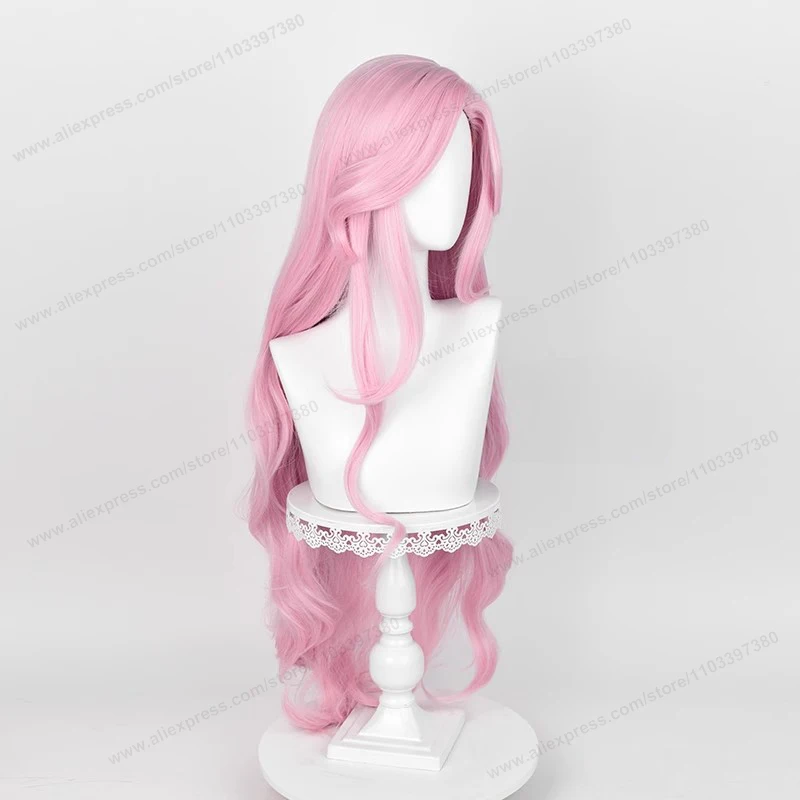 Fluttershy Cosplay Wig Synthetic Hair Unisex 100cm Long Curly Wave Pink Women Hairs Anime Heat Resistant Wigs