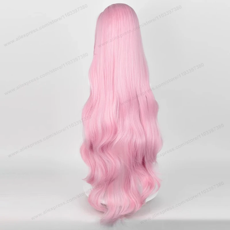 Fluttershy Cosplay Wig Synthetic Hair Unisex 100cm Long Curly Wave Pink Women Hairs Anime Heat Resistant Wigs