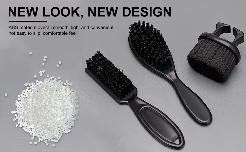Hairdressing Brush Set Hairdressing Cleaning Brush Neck Dust Removal Brush Professional Styling Tool,Special for Real Hair Wigs