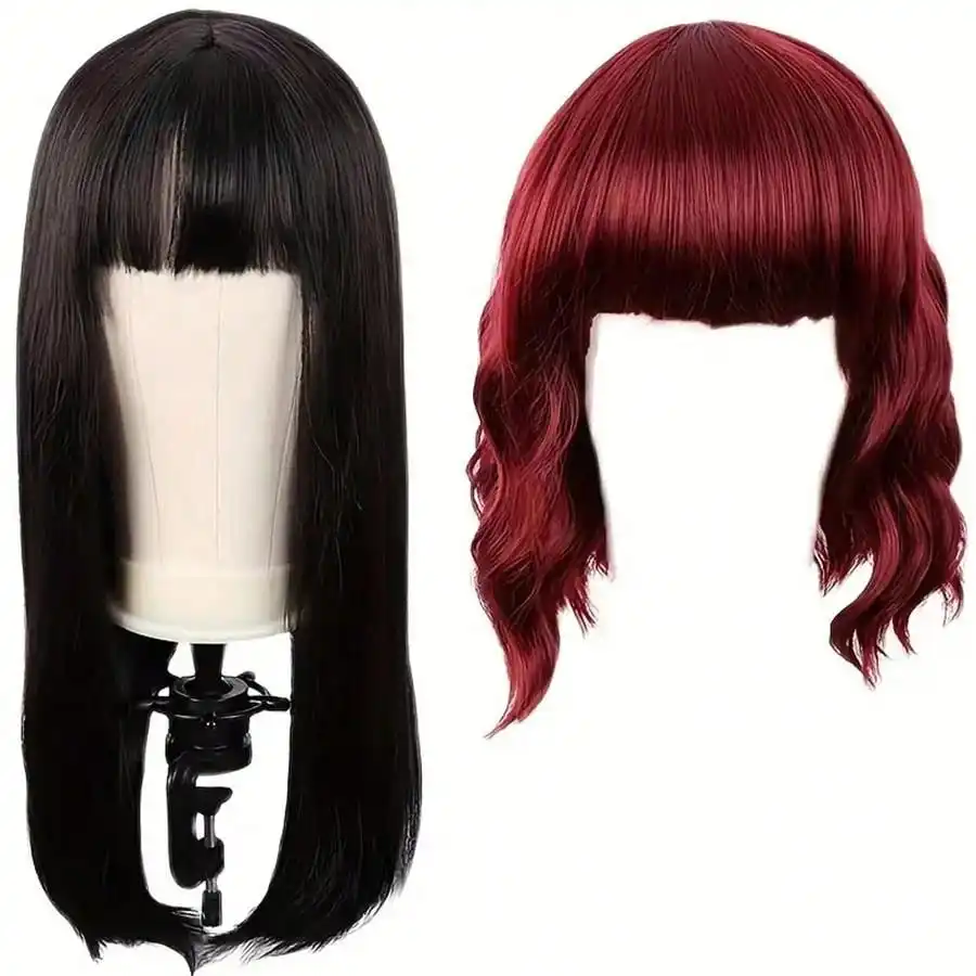 22 Inch Mannequin Head With Stand Canvas Head Wig Model With Mount Hole For DIY Wig Making