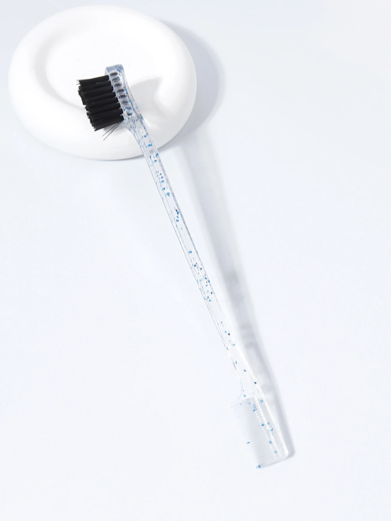 Double-Sided Edge Control Brush, Beauty Natural Styling Hair Edge Brush Eyebrow Brush, Special for Real Hair