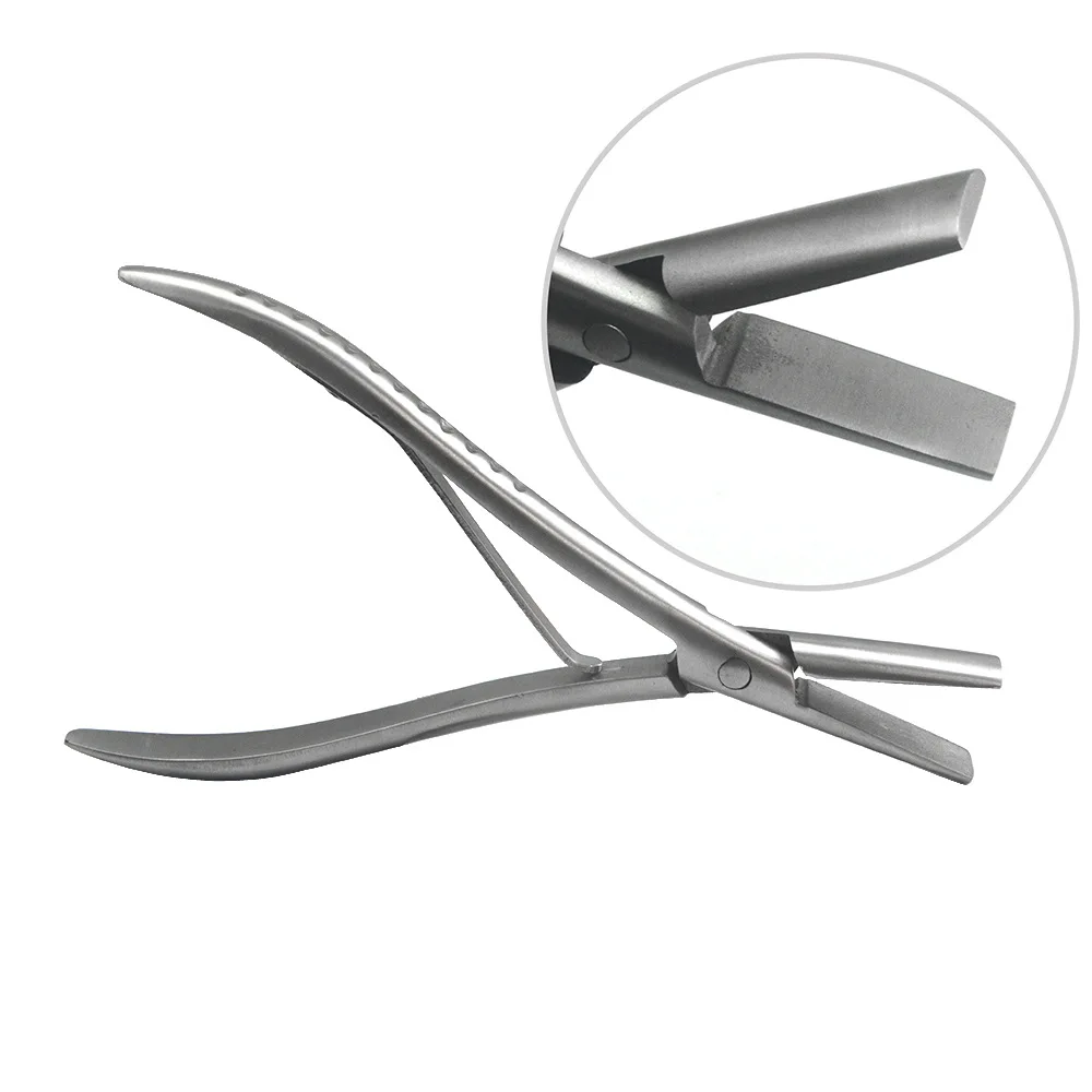 3 Type 7 Inch Silver Stainless Steel Clamp Hair Extension Plier with Two Holes Keratin Hair Extensions Removal Tools