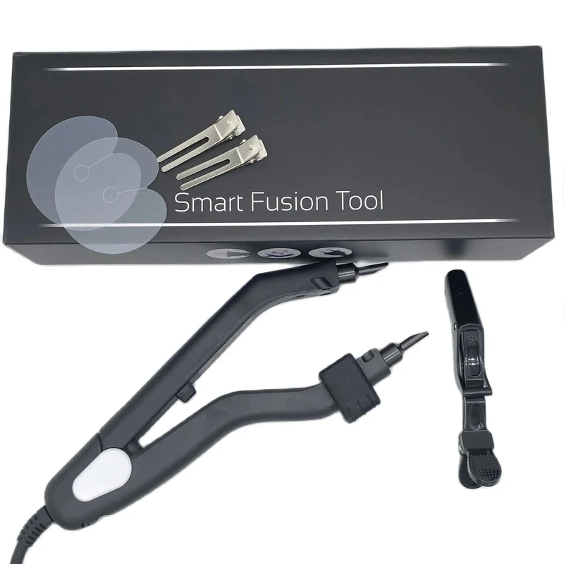 New Arrival L601 Quality Black Heat Hair Connector Temperature Controllable Heat Iron Hair Extension Tools Kit