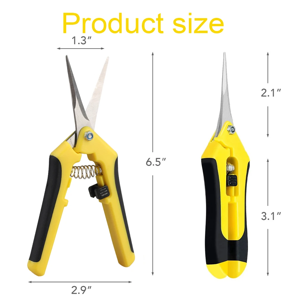 Hair Extension Pliers Keratin Bonding Cutter Pliers with Straight Stainless Steel Hand Pruner Pruning Shear Blades
