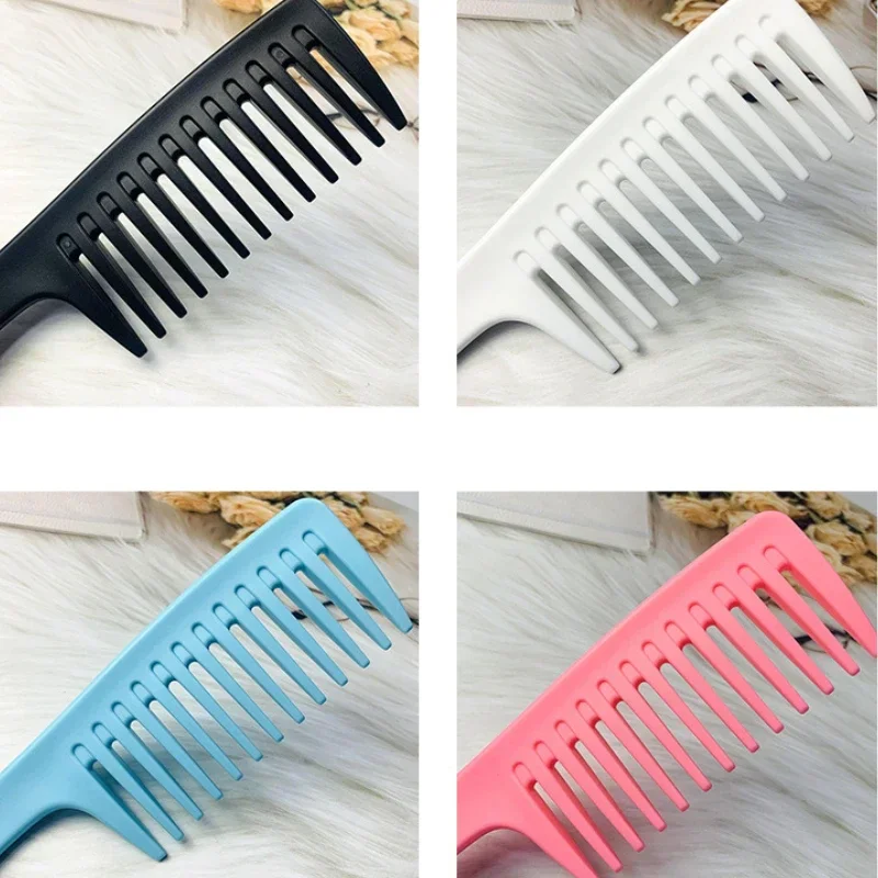 Hairdressing Comb Heat-Resistant Women Wet Hook Curly Hair Brush Professional Salon Styling Comb Tool, Special for Real Hair Wig