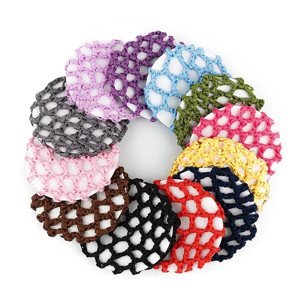 1/3pcs Black Ballet Bun Covers - Invisible, Elastic Knit Hair Nets for Dancers, Skaters & Hairdressing