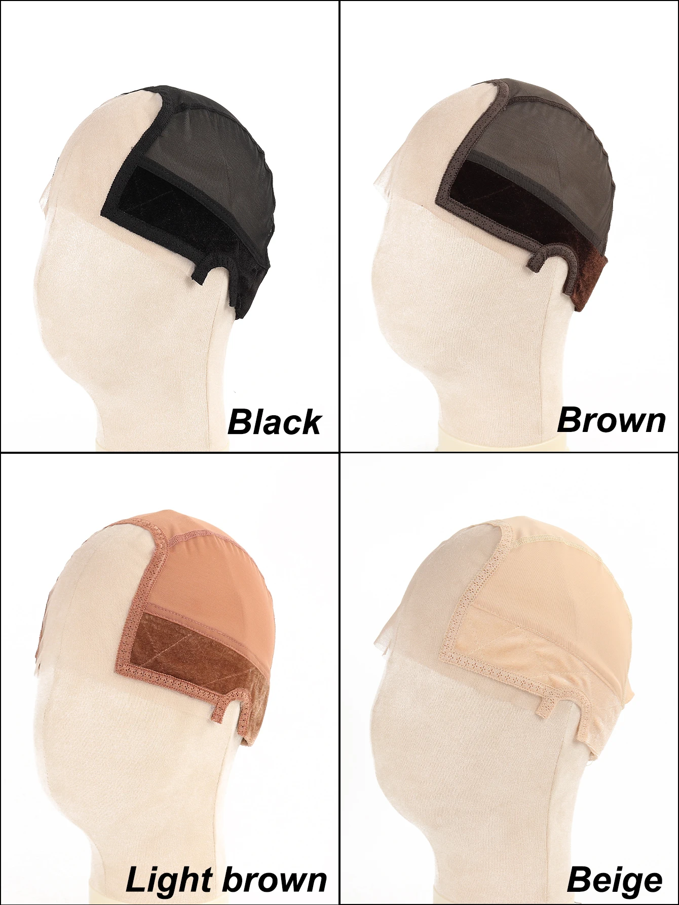 Female Headband Wig Cap Hd Lace Wig Cap For Wig Making U Part Wig Caps With Adjustable Velvet Wig Grip To Wear Wig Nude Hair Net