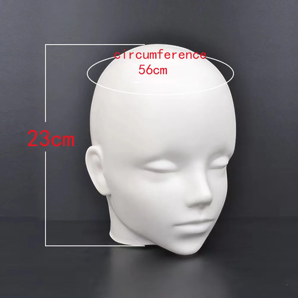 Wig Head Model Mannequin Dummy Wig Glasses Hat Display Stand Rack Hairpieces Stand Holder Head Model Wig Display with Stand