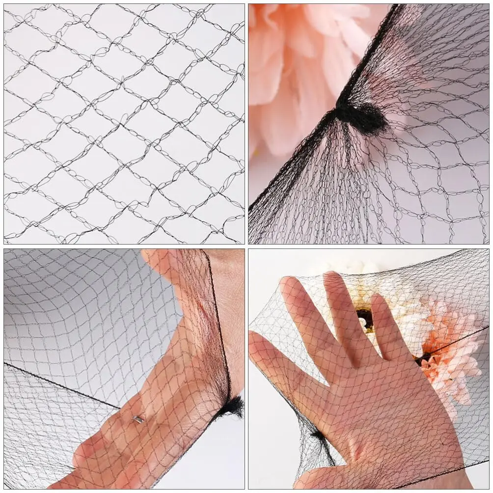 20/60pcs Invisible Nylon Hair Nets, Durable Disposable Ballet Bun Cover Snoods, 5mm Elastic Edge Mesh for Dance & Performance