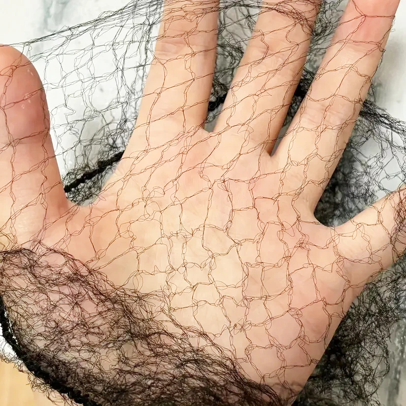 20/60pcs Invisible Nylon Hair Nets, Durable Disposable Ballet Bun Cover Snoods, 5mm Elastic Edge Mesh for Dance & Performance
