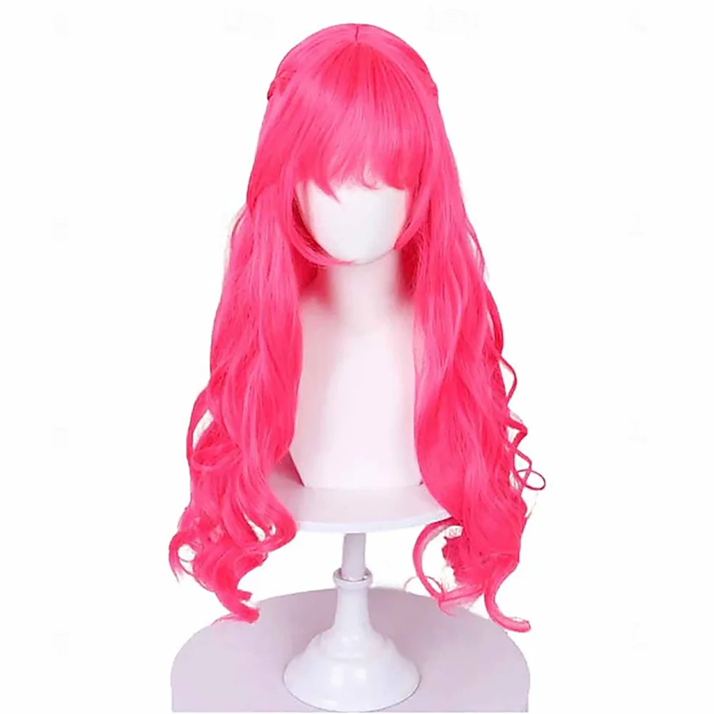 Synthetic Hair Fantasy Villain Heir Rebel Princess Descendants Wicked Wonderland Braided Long Wavy Cosplay Wig for Halloween