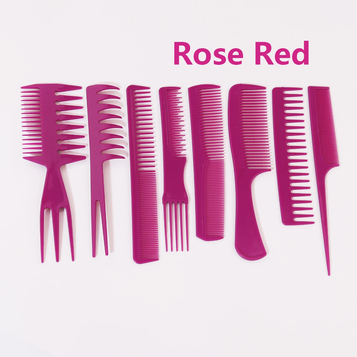 8 Piece Styling Hair Comb anti Static Ponytail Comb Makeup Comb Hair Clipper Accessories Hair Comb Special for Real Hair Wigs