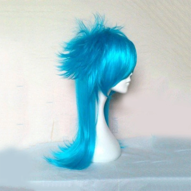 Dramatical Murder DMMD Seragaki Aoba Cosplay Costume Party Wig Two Tone Blue Ombre Synthetic Hair