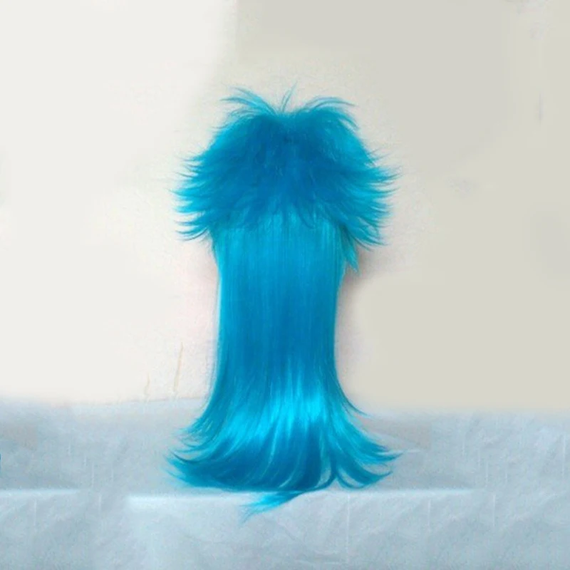 Dramatical Murder DMMD Seragaki Aoba Cosplay Costume Party Wig Two Tone Blue Ombre Synthetic Hair