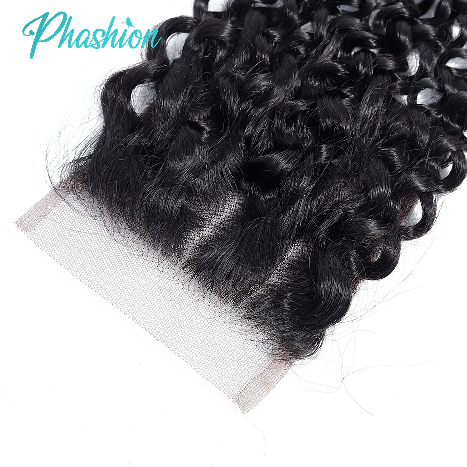 Phashion Kinky Curly Ear To Ear 13x4 Lace Frontal Transparent Swiss 4x4 Closure Pre Plucked Brazilian Remy Human Hair On Sale