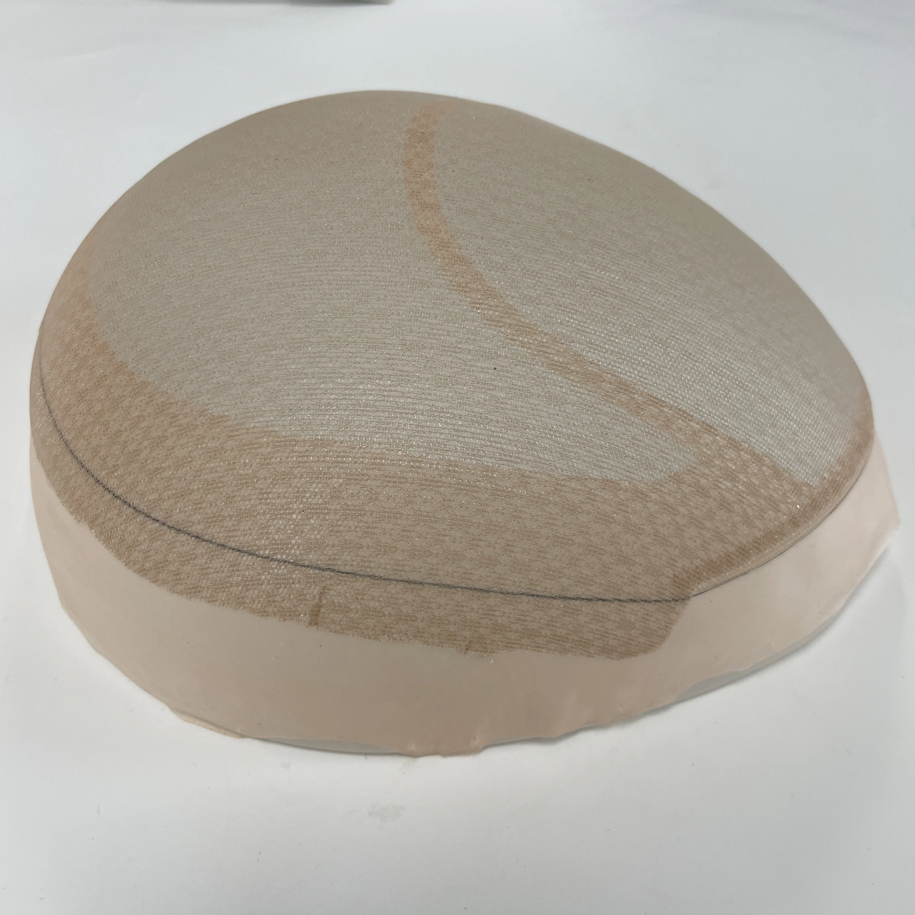 Double Layers PU Wig Cap Base for Making Men's Toupee Topper