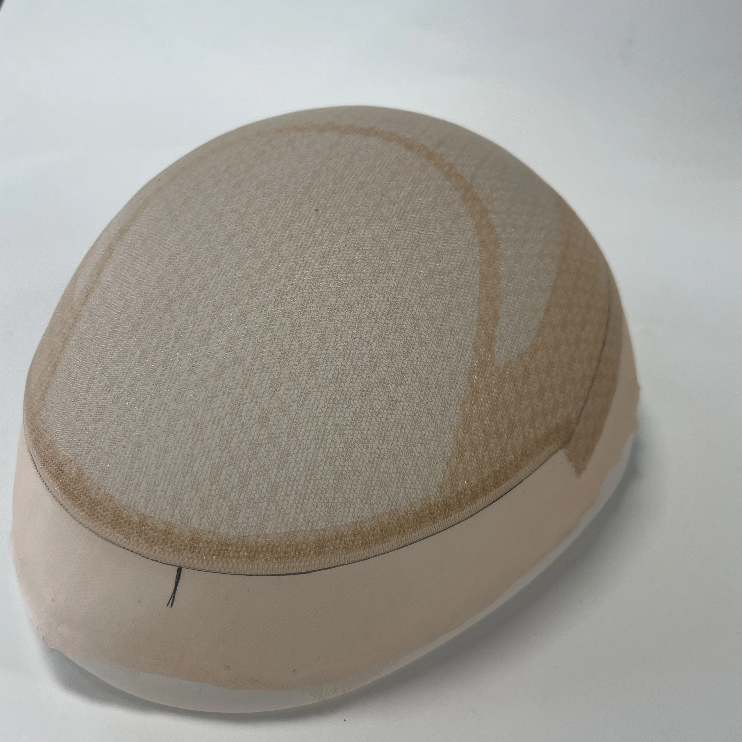 Double Layers PU Wig Cap Base for Making Men's Toupee Topper