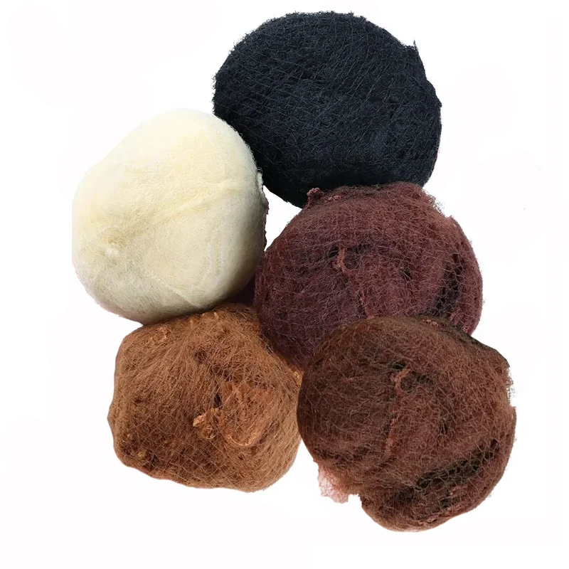 10/60Pcs 5MM Nylon Hair Nets Invisible Disposable Hair Net Ballet Dance Net Bun Hair Nets Invisible Elastic Edge Mesh Hair