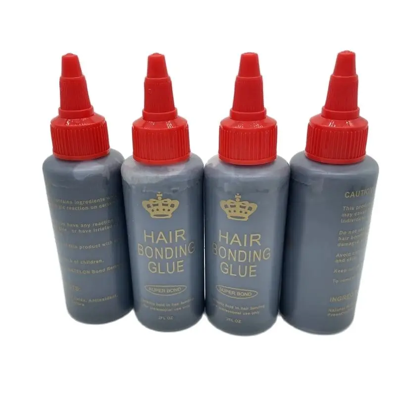 Wholesale 1 Oz/ 2 Oz/4Oz 30 ML/60mL/118mL Ack Hair Weft Bonding Glue Hair Weave Bond