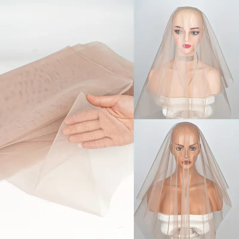 1/4 HD Ultra-Thin Invisible Swiss Lace for Wig Making, DIY, Beginners - Breathable Soft Lace Front Closure, Wig Cap, Hair Access