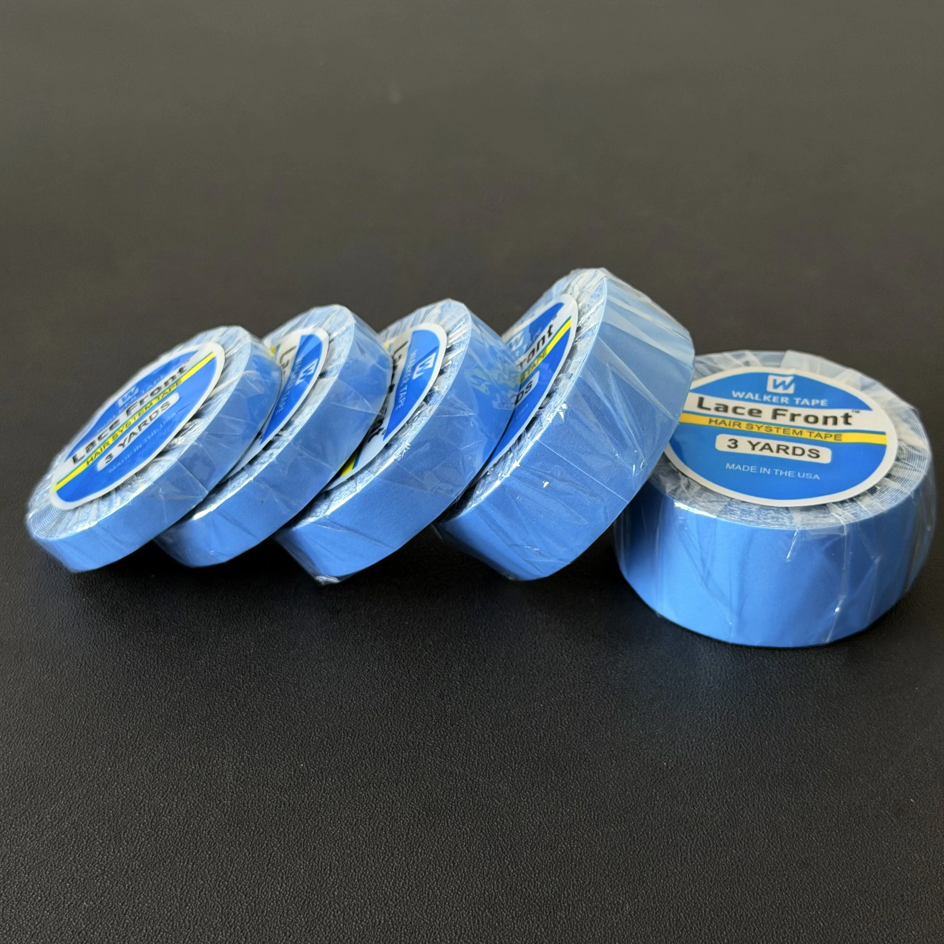 0.8cm/1.0cm/1.27cm/2cm/2.54cm Width Walker Lace Front Tape 3Yards Waterproof Strong Hold Tape for Lace Wigs