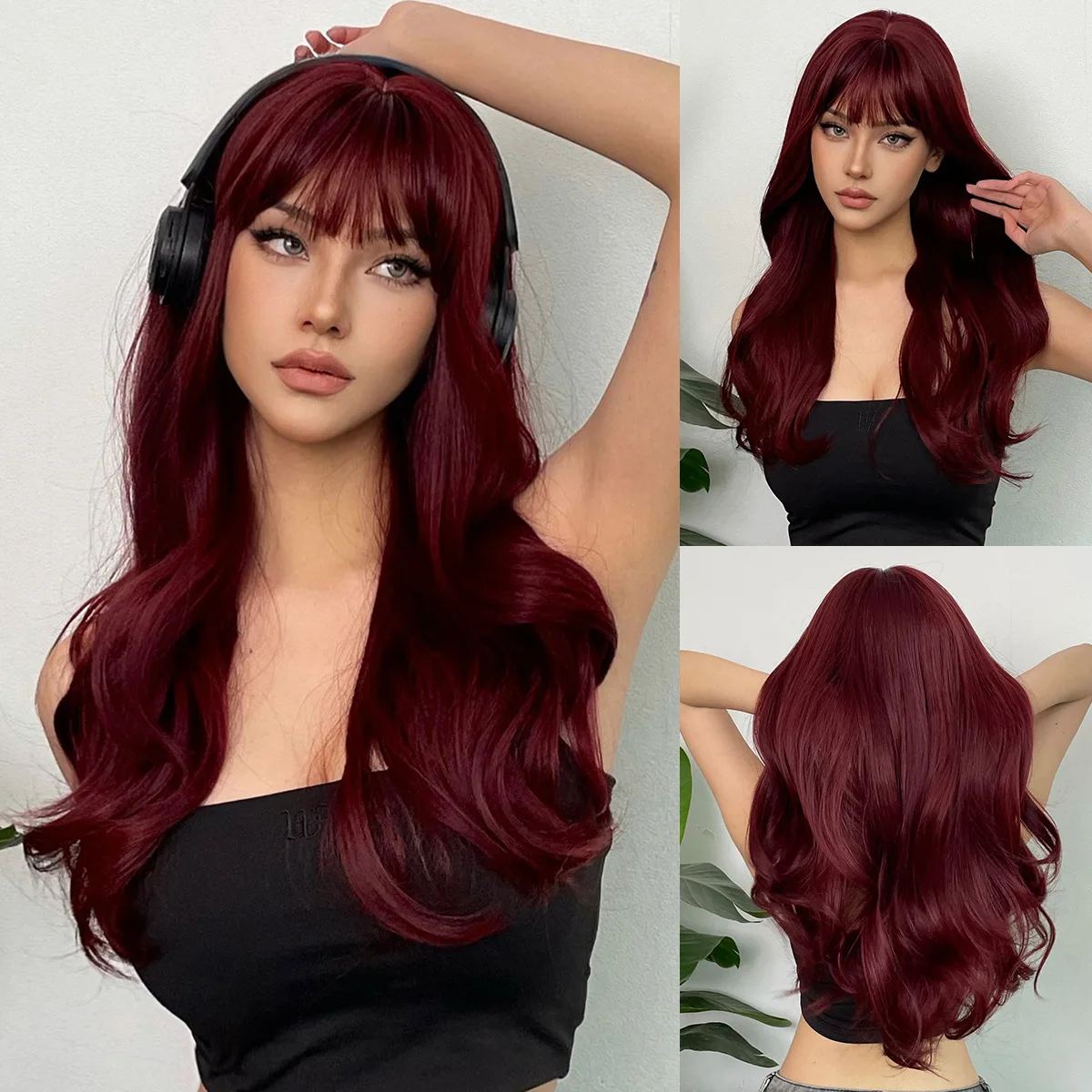 Big Waves of Golden Synthetic Wig for Halloween Party Cosplay Role-Playing Daily Wear with High-Temperature Synthetic Wig Cap