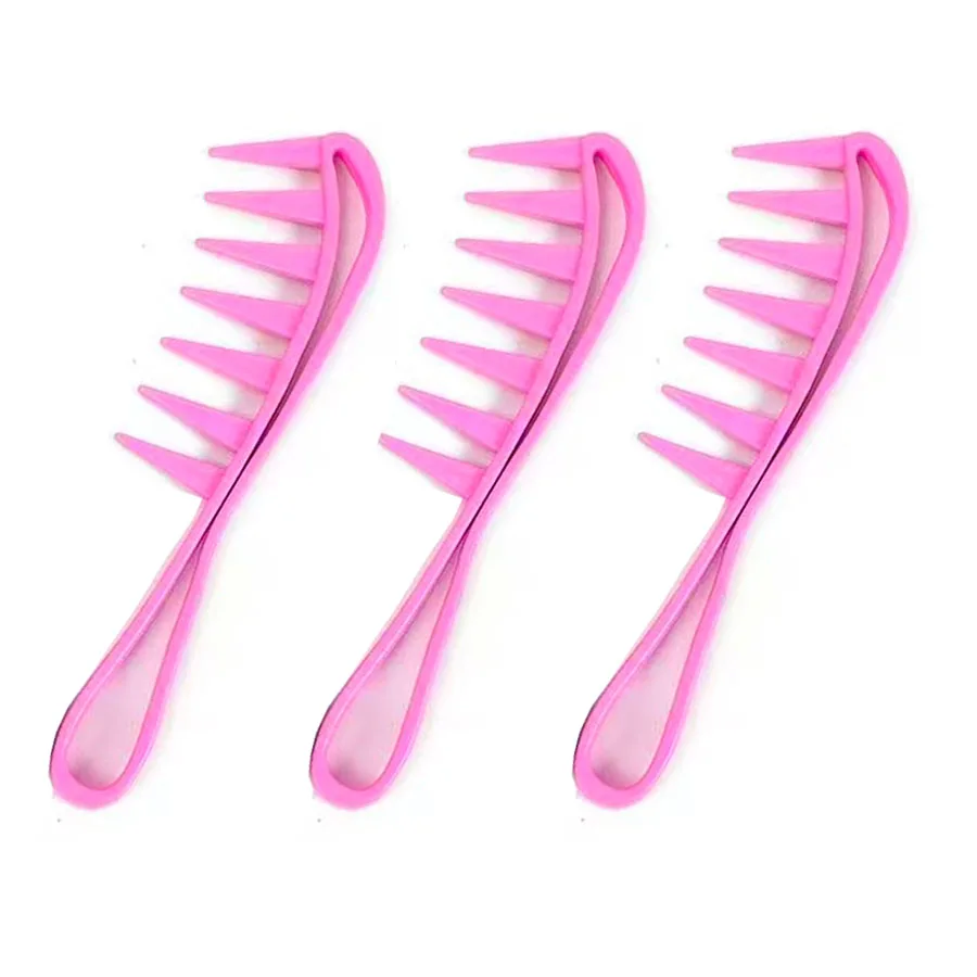 1 Wide Toothed Shark Comb Exfoliating Curly Hair Salon Hair Comb Styling Tool, Special for Real Hair Wigs
