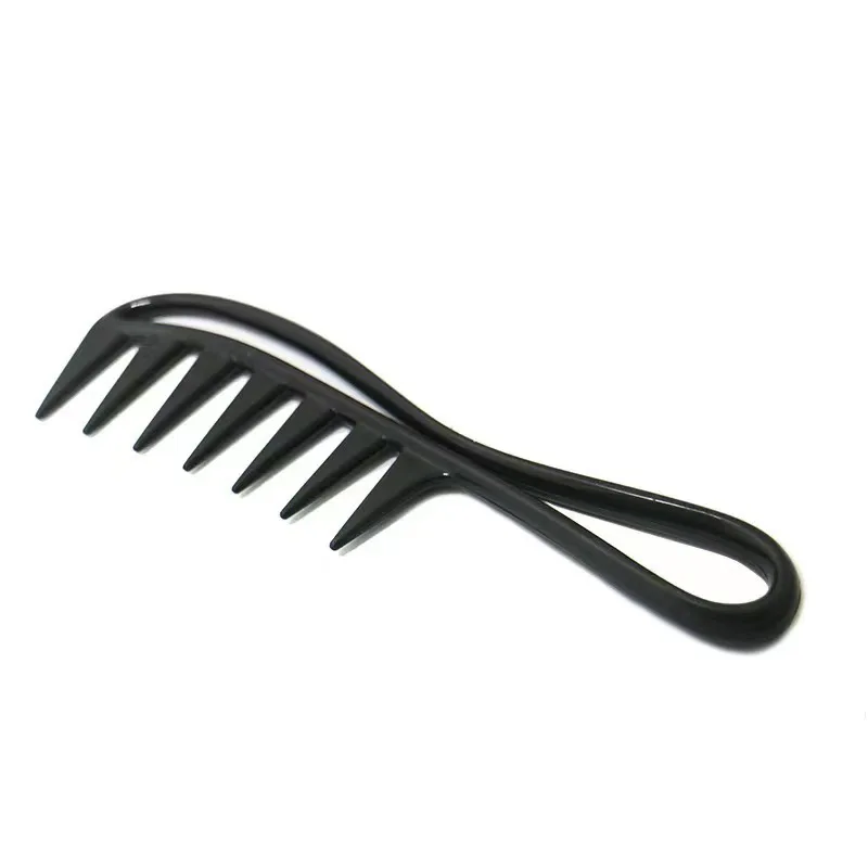 1 Wide Toothed Shark Comb Exfoliating Curly Hair Salon Hair Comb Styling Tool, Special for Real Hair Wigs