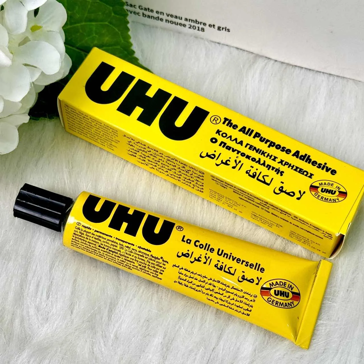 UHU Strong Adhesive Glue for Hair Extensions Lace Wigs Toupees Wefts & Hair Bonding Repairs