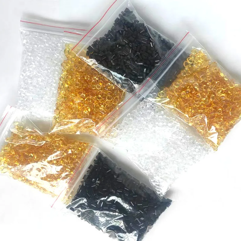 100G Keratin Glue Granule Best Quality Black Brown Yellow Glue Beads For Hair Extension