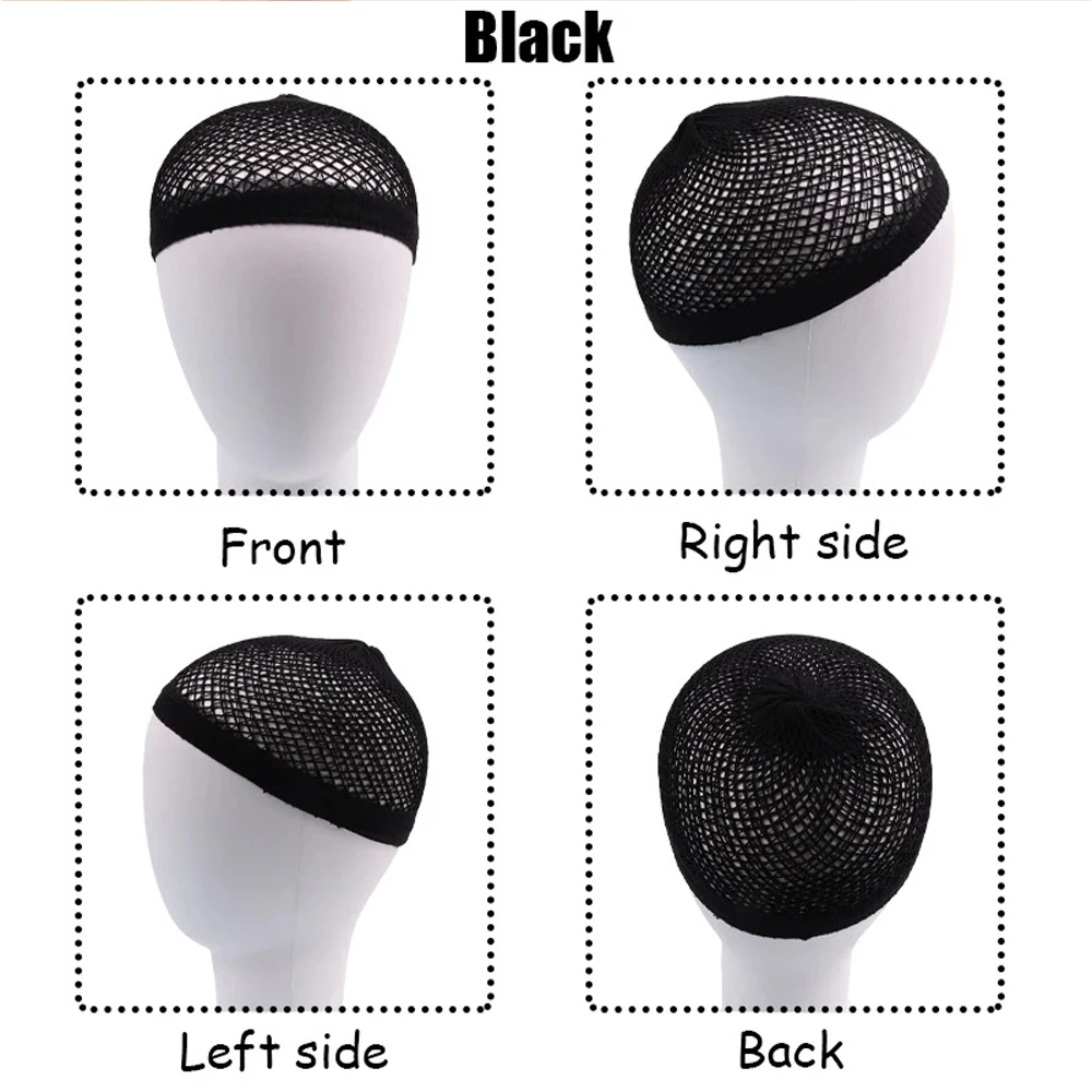 1/3pcs Mesh Wig Cap Highly Elastic Hair Net Stretch Open Ended Fishnet Hair Nets For Wigs Wig Accessories Beige Hairnets